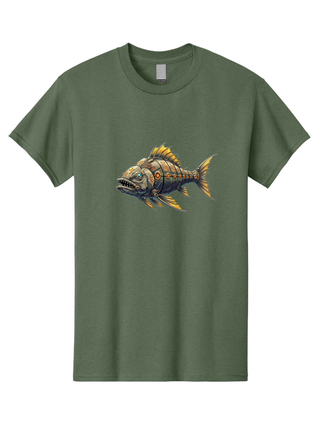 Metallic-Fish-1 Men'S Graphic Tee, 100% Cotton, Comfortable Casual Summer Wear, Machine Washable, Vintage Camera, Old Camera, Antique Camera, Black Camera, Classic Photography, Photography Equipment, Nostalgic Device, Film Camera, Camera Art Bak882