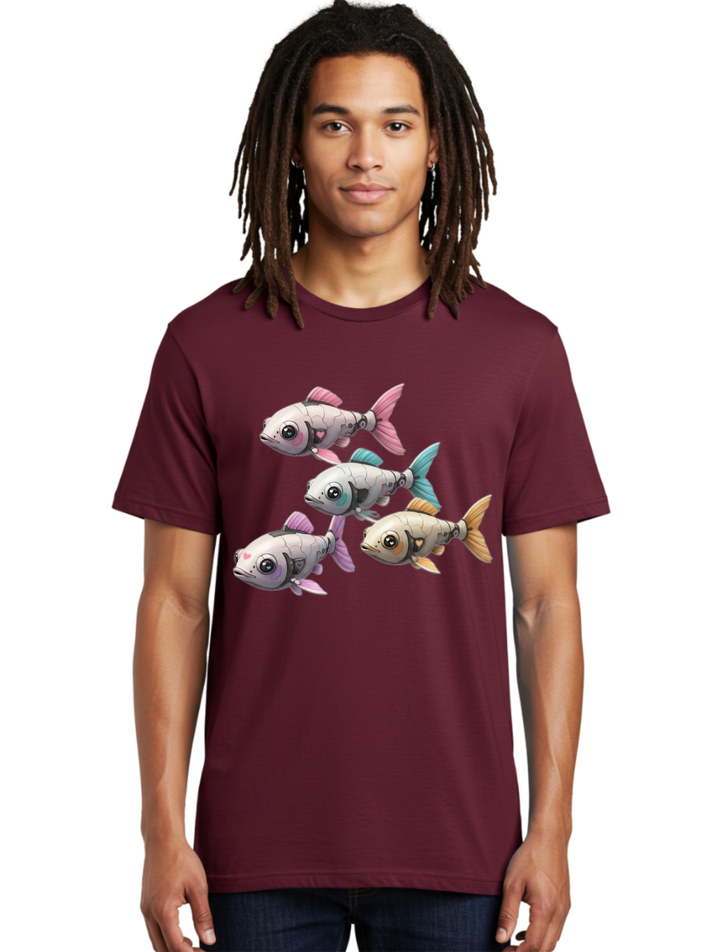 Metallic-Fish Men'S Graphic Tee, 100% Cotton, Comfortable Casual Summer Wear, Machine Washable, Vintage Camera, Old Camera, Antique Camera, Black Camera, Classic Photography, Photography Equipment, Nostalgic Device, Film Camera, Camera Art Bak883
