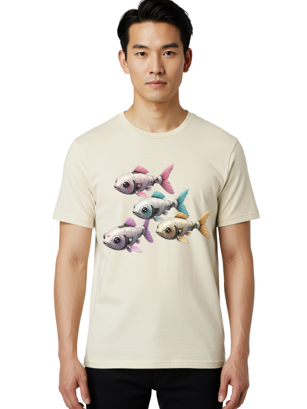 Metallic-Fish Men'S Graphic Tee, 100% Cotton, Comfortable Casual Summer Wear, Machine Washable, Vintage Camera, Old Camera, Antique Camera, Black Camera, Classic Photography, Photography Equipment, Nostalgic Device, Film Camera, Camera Art Bak883