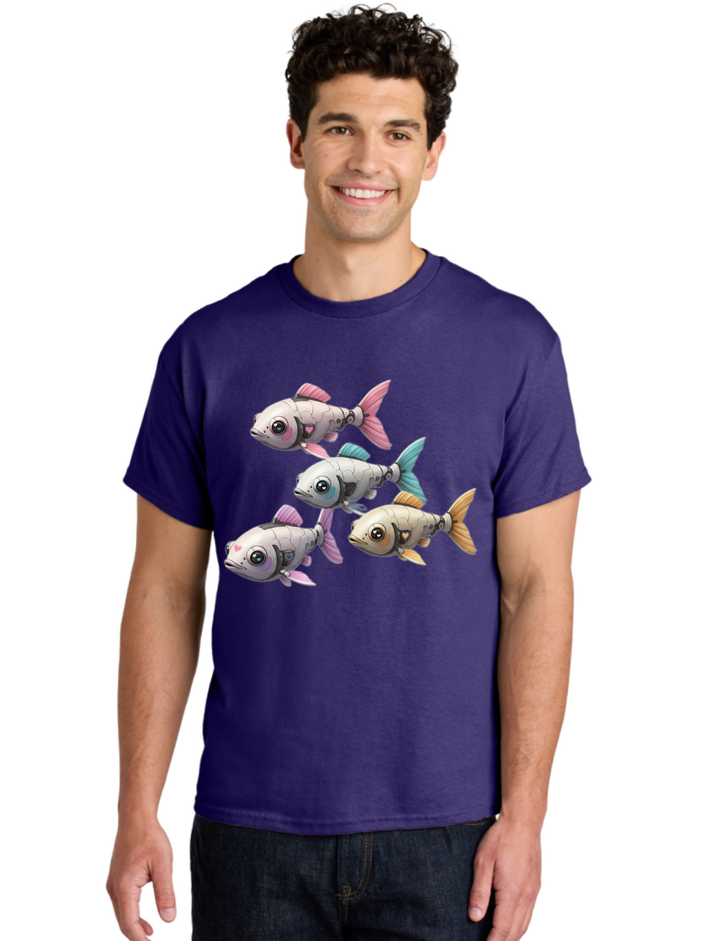 Metallic-Fish Men'S Graphic Tee, 100% Cotton, Comfortable Casual Summer Wear, Machine Washable, Vintage Camera, Old Camera, Antique Camera, Black Camera, Classic Photography, Photography Equipment, Nostalgic Device, Film Camera, Camera Art Bak883