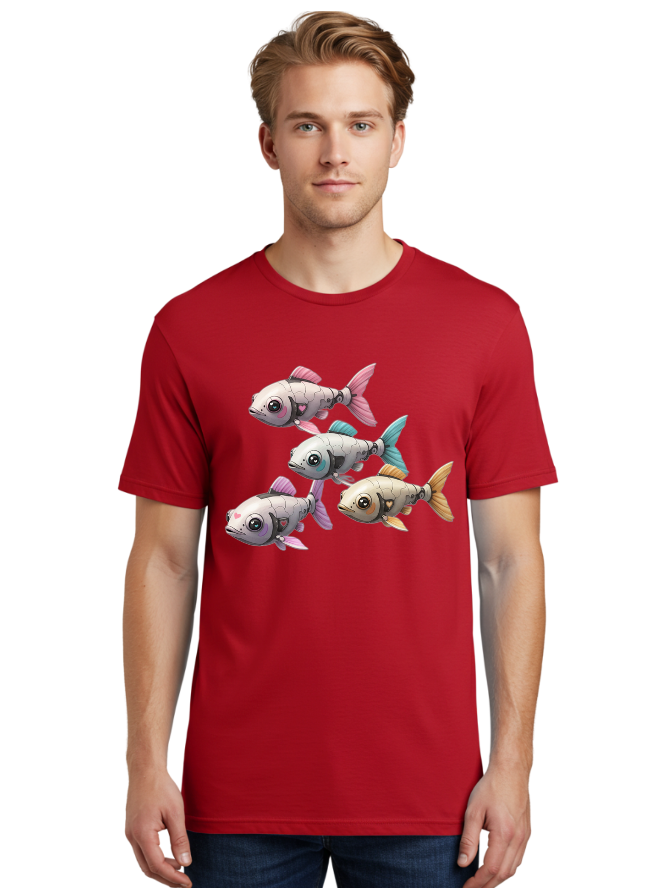 Metallic-Fish Men'S Graphic Tee, 100% Cotton, Comfortable Casual Summer Wear, Machine Washable, Vintage Camera, Old Camera, Antique Camera, Black Camera, Classic Photography, Photography Equipment, Nostalgic Device, Film Camera, Camera Art Bak883