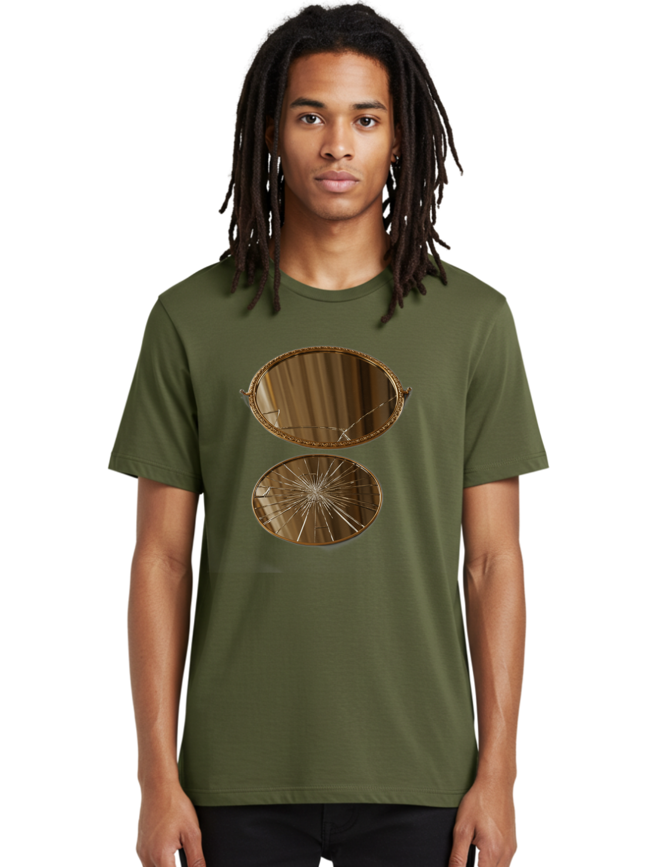 Mirrored-Trays Men'S Graphic Tee, 100% Cotton, Comfortable Casual Summer Wear, Machine Washable, Vintage Camera, Old Camera, Antique Camera, Black Camera, Classic Photography, Photography Equipment, Nostalgic Device, Film Camera, Camera Art Bak888