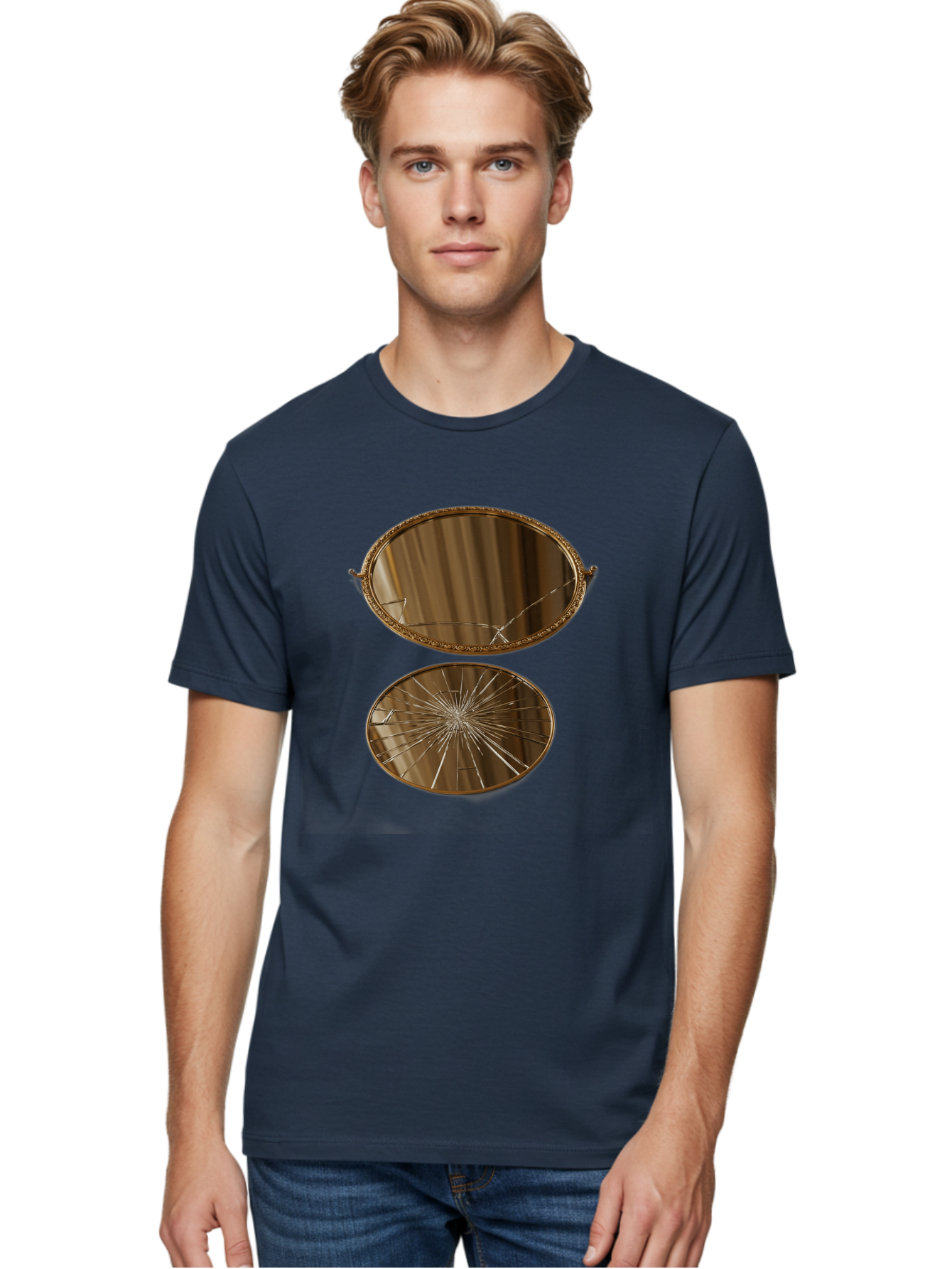 Mirrored-Trays Men'S Graphic Tee, 100% Cotton, Comfortable Casual Summer Wear, Machine Washable, Vintage Camera, Old Camera, Antique Camera, Black Camera, Classic Photography, Photography Equipment, Nostalgic Device, Film Camera, Camera Art Bak888