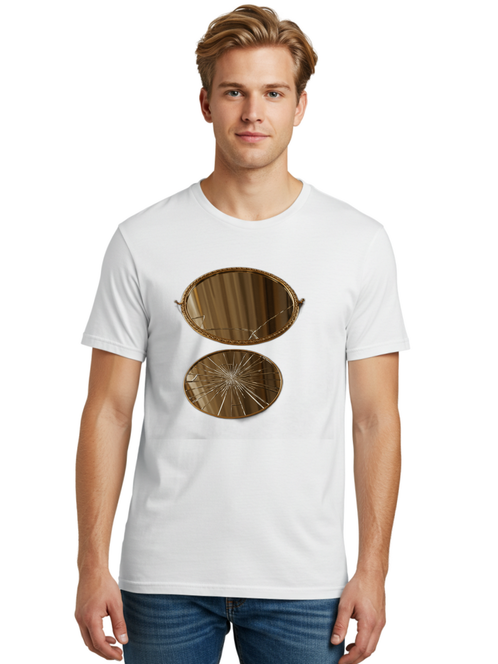 Mirrored-Trays Men'S Graphic Tee, 100% Cotton, Comfortable Casual Summer Wear, Machine Washable, Vintage Camera, Old Camera, Antique Camera, Black Camera, Classic Photography, Photography Equipment, Nostalgic Device, Film Camera, Camera Art Bak888
