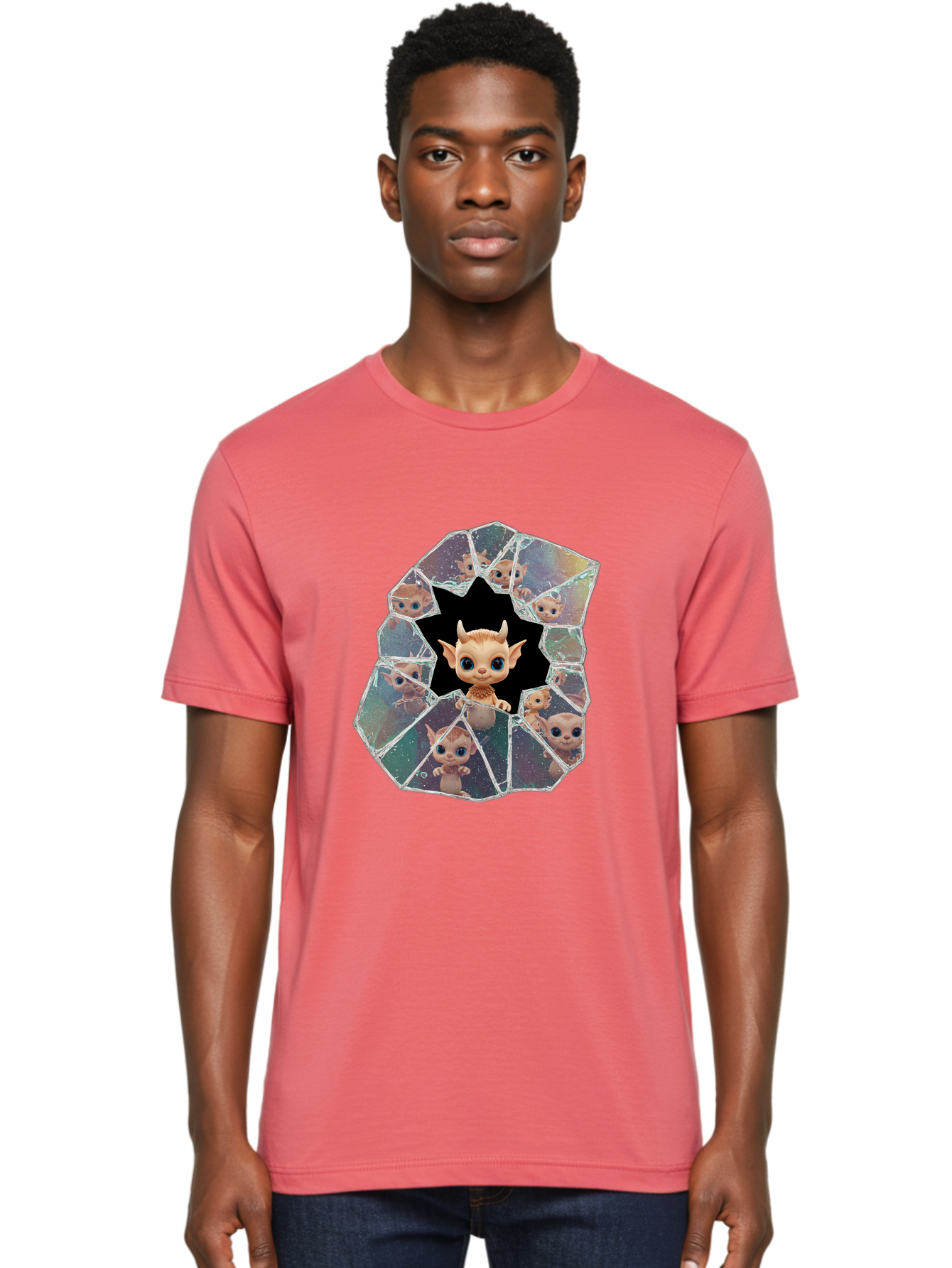 Mogwai-Breaking-Glass Men'S Graphic Tee, 100% Cotton, Comfortable Casual Summer Wear, Machine Washable, Vintage Camera, Old Camera, Antique Camera, Black Camera, Classic Photography, Photography Equipment, Nostalgic Device, Film Camera, Bak889