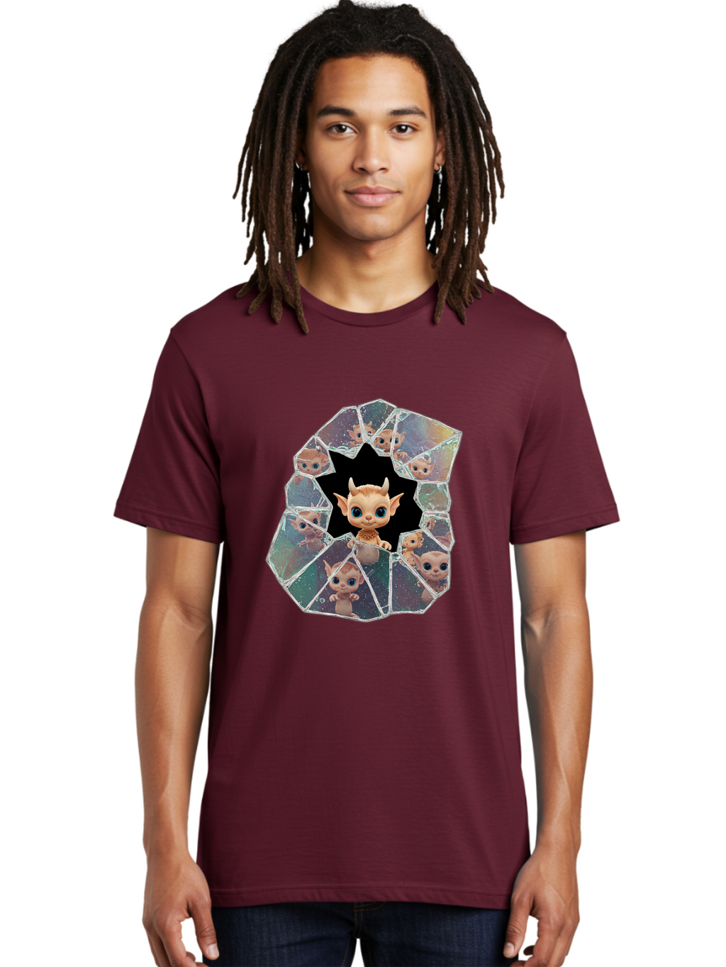 Mogwai-Breaking-Glass Men'S Graphic Tee, 100% Cotton, Comfortable Casual Summer Wear, Machine Washable, Vintage Camera, Old Camera, Antique Camera, Black Camera, Classic Photography, Photography Equipment, Nostalgic Device, Film Camera, Bak889