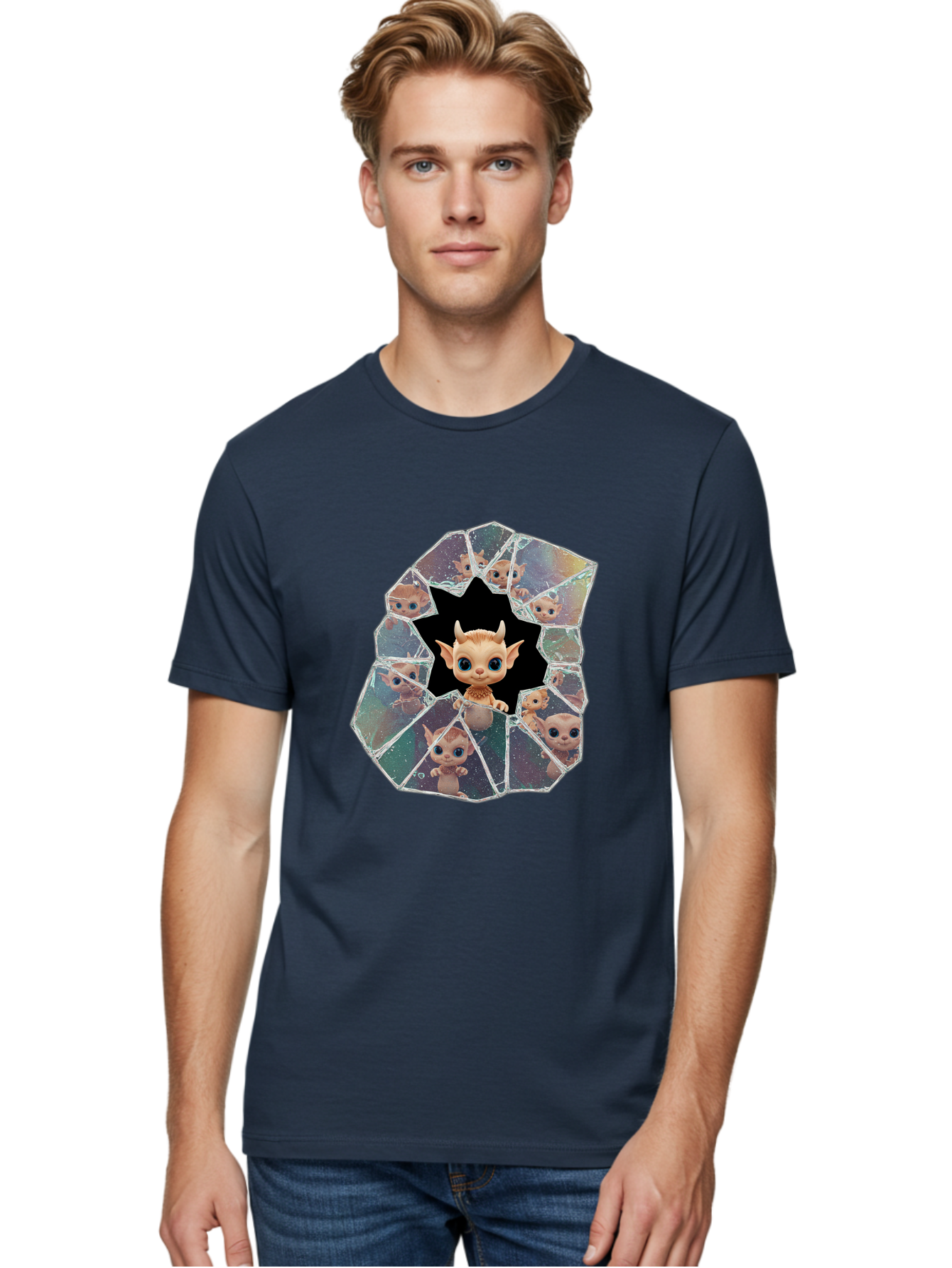 Mogwai-Breaking-Glass Men'S Graphic Tee, 100% Cotton, Comfortable Casual Summer Wear, Machine Washable, Vintage Camera, Old Camera, Antique Camera, Black Camera, Classic Photography, Photography Equipment, Nostalgic Device, Film Camera, Bak889