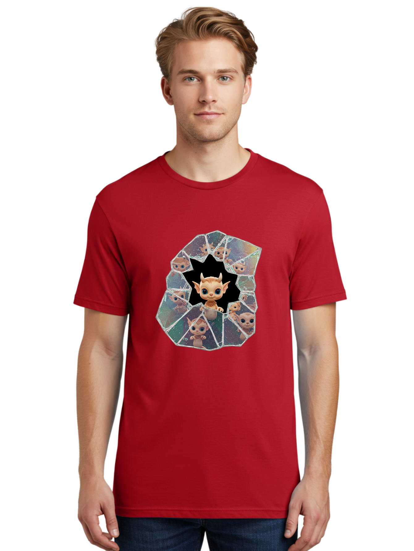 Mogwai-Breaking-Glass Men'S Graphic Tee, 100% Cotton, Comfortable Casual Summer Wear, Machine Washable, Vintage Camera, Old Camera, Antique Camera, Black Camera, Classic Photography, Photography Equipment, Nostalgic Device, Film Camera, Bak889