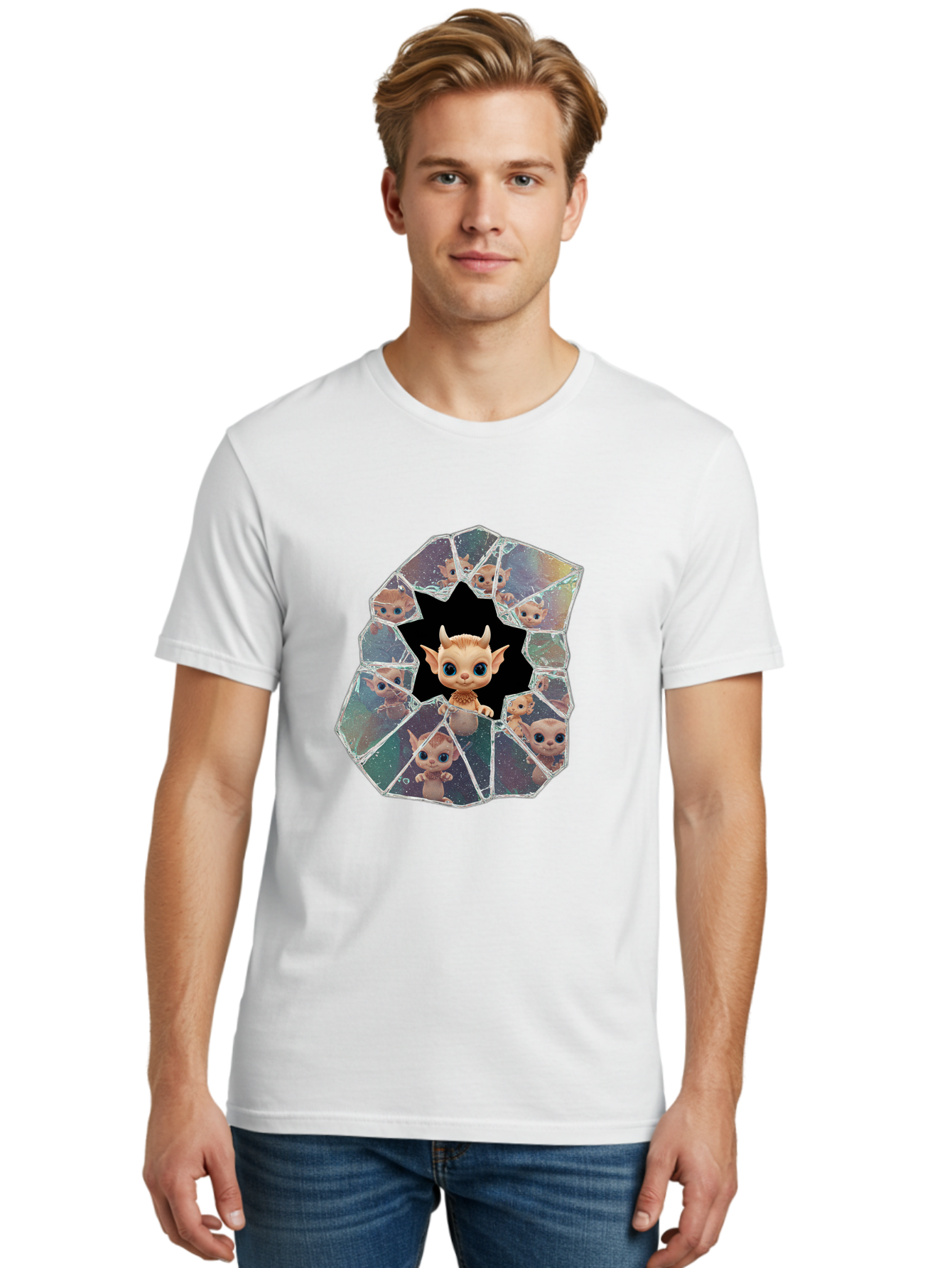 Mogwai-Breaking-Glass Men'S Graphic Tee, 100% Cotton, Comfortable Casual Summer Wear, Machine Washable, Vintage Camera, Old Camera, Antique Camera, Black Camera, Classic Photography, Photography Equipment, Nostalgic Device, Film Camera, Bak889