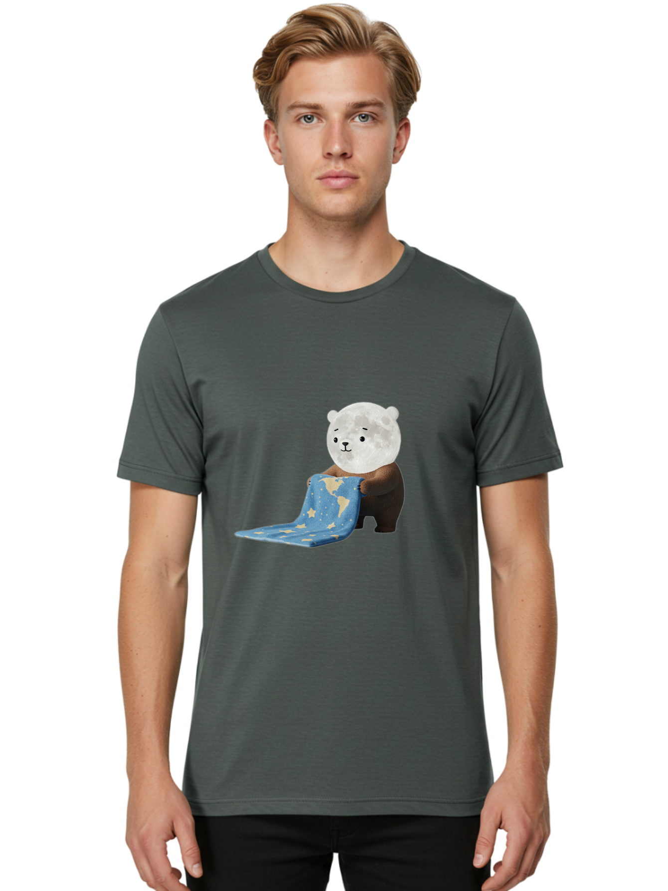 Moon-Bear Men'S Graphic Tee, 100% Cotton, Comfortable Casual Summer Wear, Machine Washable, Vintage Camera, Old Camera, Antique Camera, Black Camera, Classic Photography, Photography Equipment, Nostalgic Device, Film Camera, Camera Art Bak891