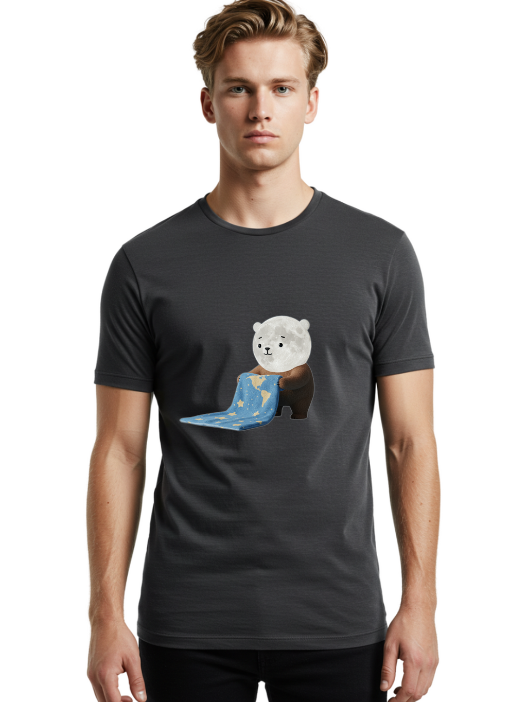 Moon-Bear Men'S Graphic Tee, 100% Cotton, Comfortable Casual Summer Wear, Machine Washable, Vintage Camera, Old Camera, Antique Camera, Black Camera, Classic Photography, Photography Equipment, Nostalgic Device, Film Camera, Camera Art Bak891