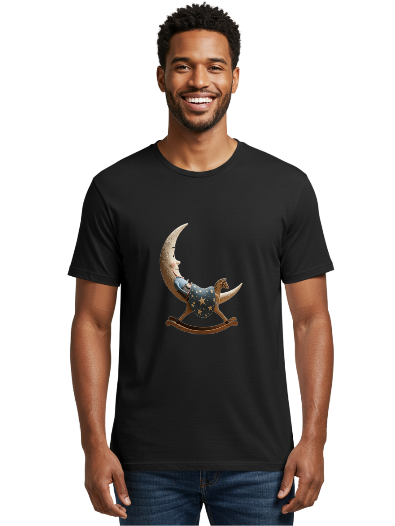 Moon-Child-Rocking-Horse Men'S Graphic Tee, 100% Cotton, Comfortable Casual Summer Wear, Machine Washable, Vintage Camera, Old Camera, Antique Camera, Black Camera, Classic Photography, Photography Equipment, Nostalgic Device, Film Camera, Bak893