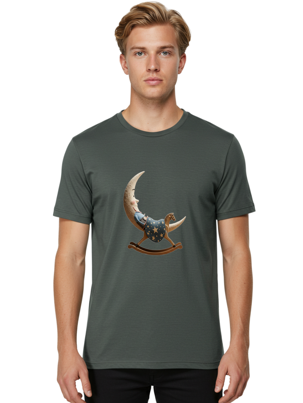 Moon-Child-Rocking-Horse Men'S Graphic Tee, 100% Cotton, Comfortable Casual Summer Wear, Machine Washable, Vintage Camera, Old Camera, Antique Camera, Black Camera, Classic Photography, Photography Equipment, Nostalgic Device, Film Camera, Bak893