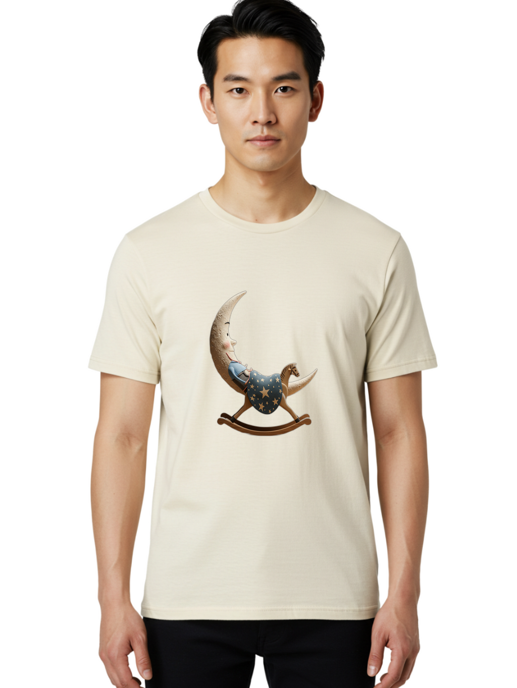 Moon-Child-Rocking-Horse Men'S Graphic Tee, 100% Cotton, Comfortable Casual Summer Wear, Machine Washable, Vintage Camera, Old Camera, Antique Camera, Black Camera, Classic Photography, Photography Equipment, Nostalgic Device, Film Camera, Bak893