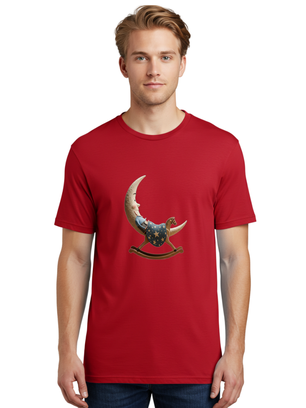 Moon-Child-Rocking-Horse Men'S Graphic Tee, 100% Cotton, Comfortable Casual Summer Wear, Machine Washable, Vintage Camera, Old Camera, Antique Camera, Black Camera, Classic Photography, Photography Equipment, Nostalgic Device, Film Camera, Bak893