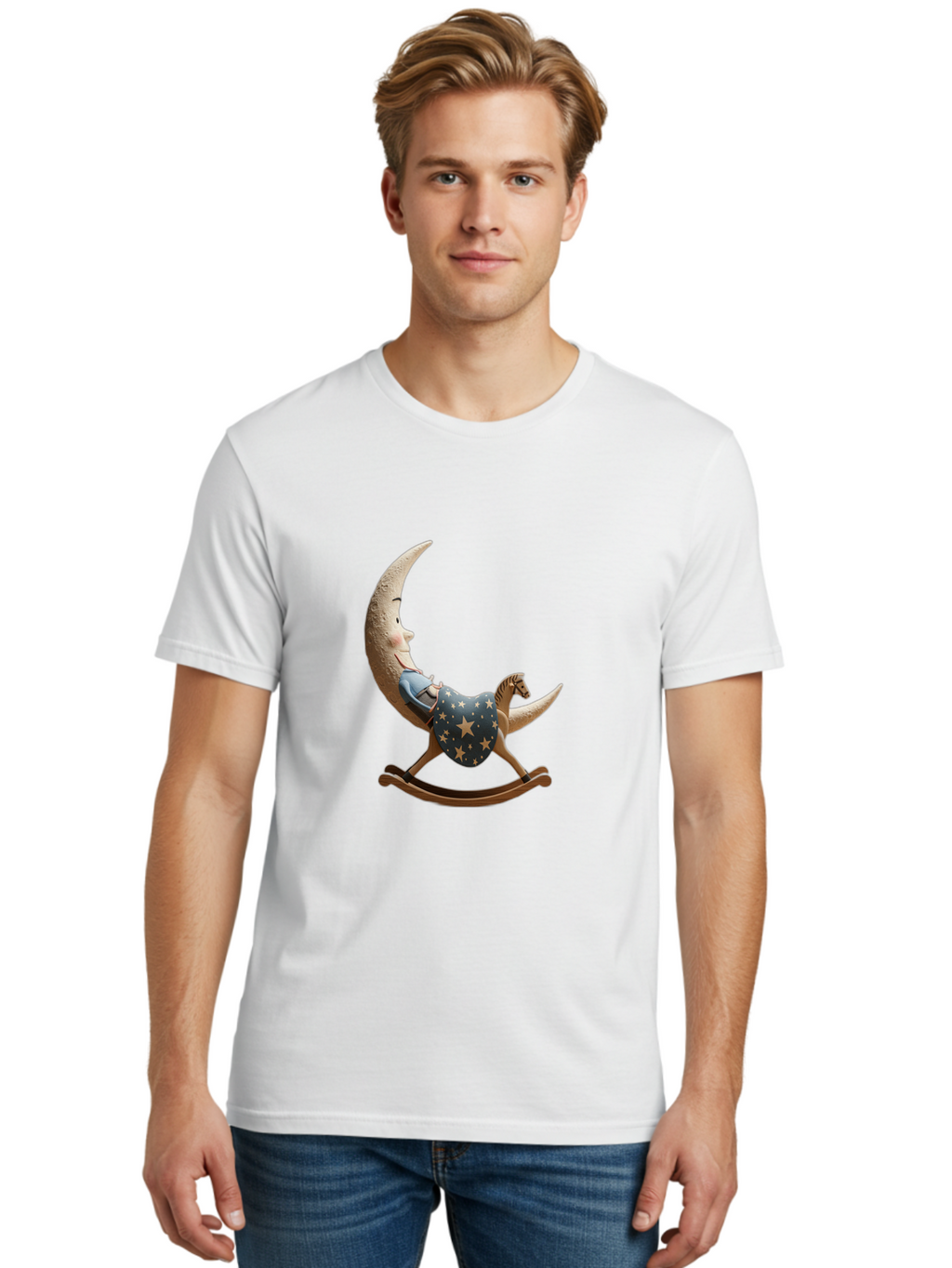 Moon-Child-Rocking-Horse Men'S Graphic Tee, 100% Cotton, Comfortable Casual Summer Wear, Machine Washable, Vintage Camera, Old Camera, Antique Camera, Black Camera, Classic Photography, Photography Equipment, Nostalgic Device, Film Camera, Bak893