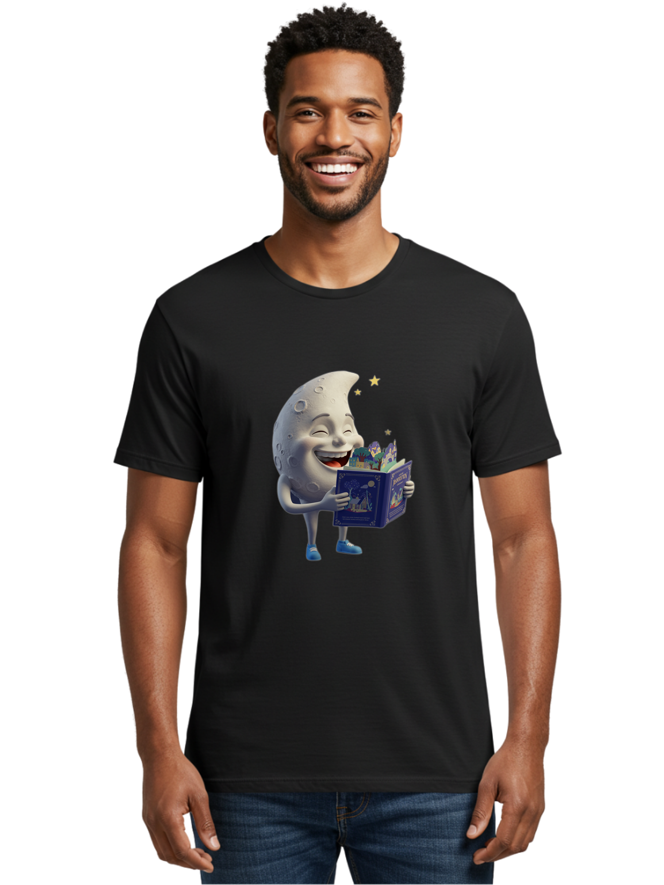 Moon-Reading-Adventure Men'S Graphic Tee, 100% Cotton, Comfortable Casual Summer Wear, Machine Washable, Vintage Camera, Old Camera, Antique Camera, Black Camera, Classic Photography, Photography Equipment, Nostalgic Device, Film Camera, Bak895
