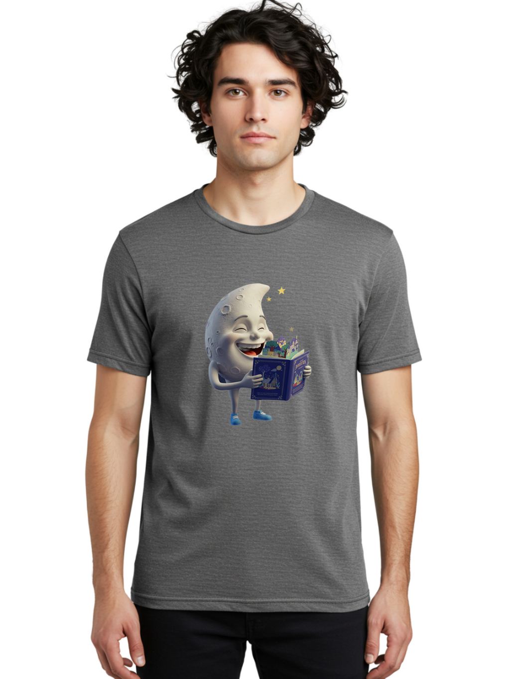 Moon-Reading-Adventure Men'S Graphic Tee, 100% Cotton, Comfortable Casual Summer Wear, Machine Washable, Vintage Camera, Old Camera, Antique Camera, Black Camera, Classic Photography, Photography Equipment, Nostalgic Device, Film Camera, Bak895