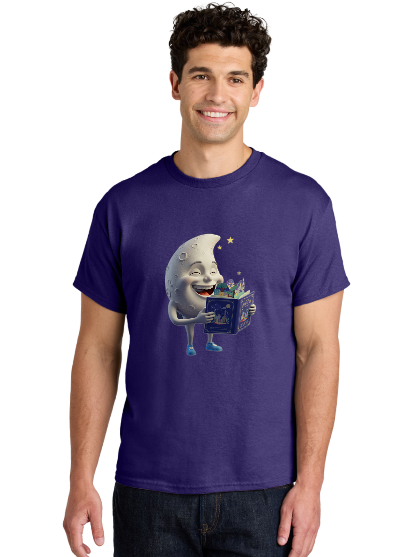 Moon-Reading-Adventure Men'S Graphic Tee, 100% Cotton, Comfortable Casual Summer Wear, Machine Washable, Vintage Camera, Old Camera, Antique Camera, Black Camera, Classic Photography, Photography Equipment, Nostalgic Device, Film Camera, Bak895