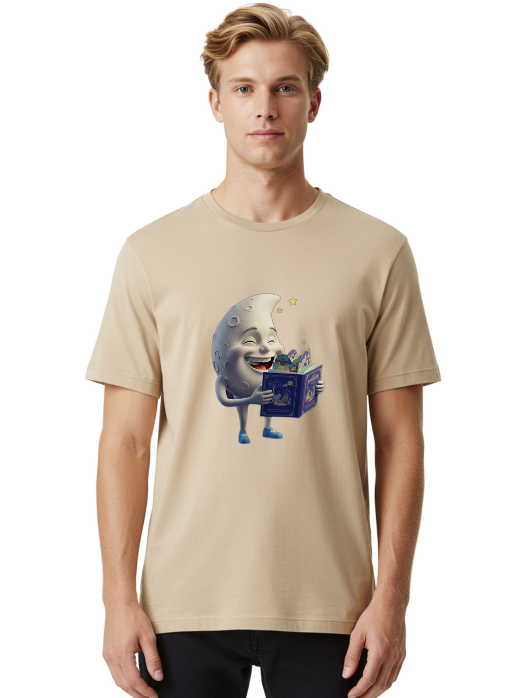 Moon-Reading-Adventure Men'S Graphic Tee, 100% Cotton, Comfortable Casual Summer Wear, Machine Washable, Vintage Camera, Old Camera, Antique Camera, Black Camera, Classic Photography, Photography Equipment, Nostalgic Device, Film Camera, Bak895