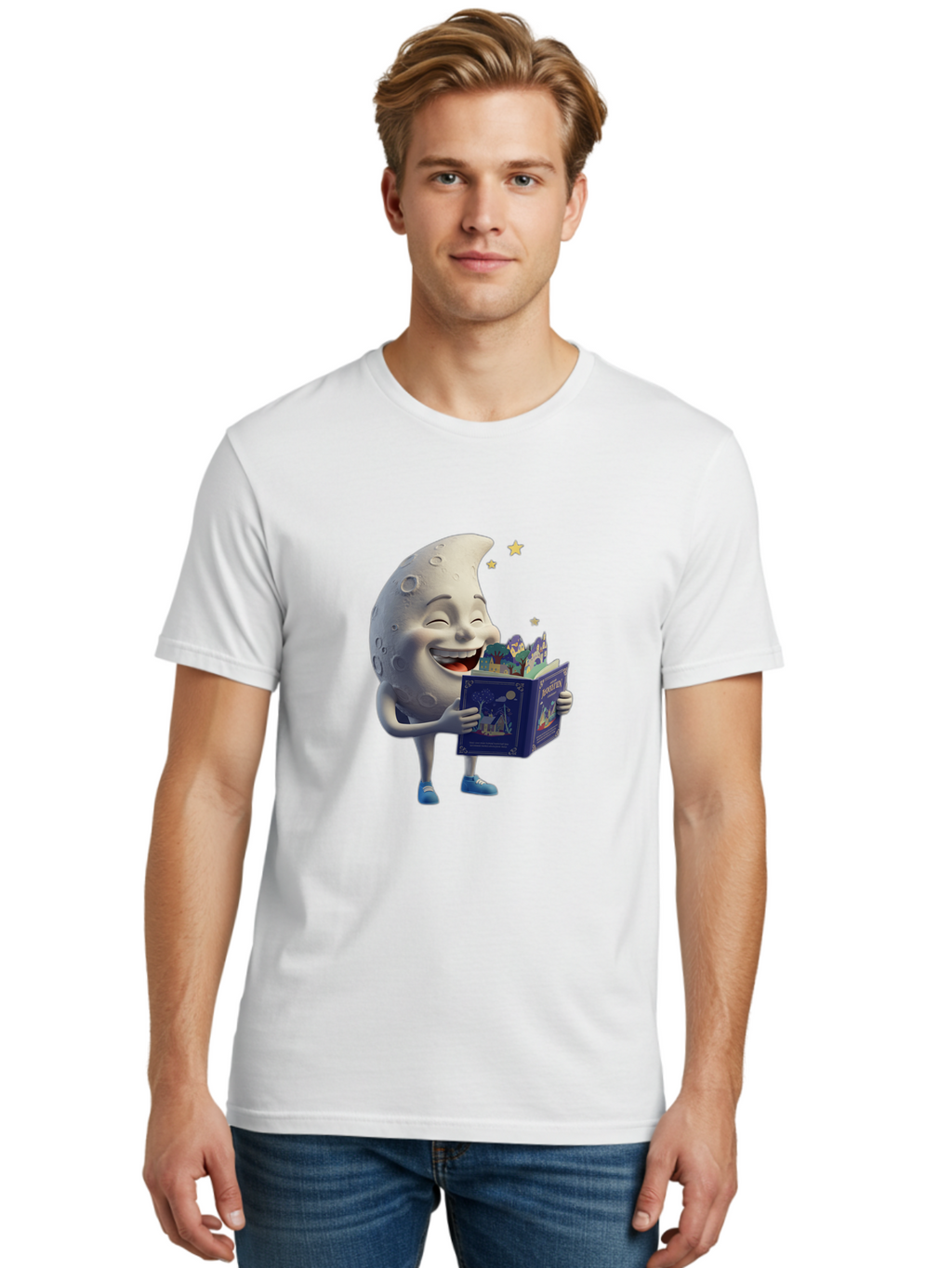 Moon-Reading-Adventure Men'S Graphic Tee, 100% Cotton, Comfortable Casual Summer Wear, Machine Washable, Vintage Camera, Old Camera, Antique Camera, Black Camera, Classic Photography, Photography Equipment, Nostalgic Device, Film Camera, Bak895