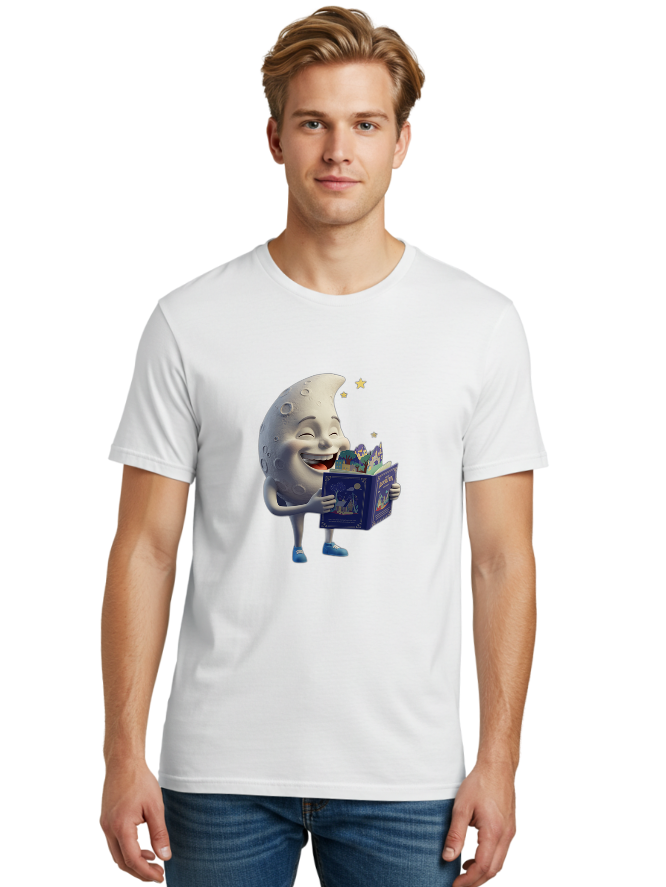 Moon-Reading-Adventure Men'S Graphic Tee, 100% Cotton, Comfortable Casual Summer Wear, Machine Washable, Vintage Camera, Old Camera, Antique Camera, Black Camera, Classic Photography, Photography Equipment, Nostalgic Device, Film Camera, Bak895