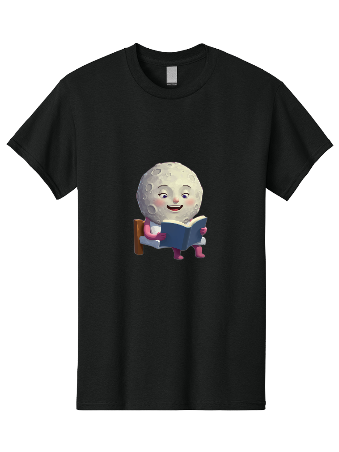 Moon-Reading-Book Men'S Graphic Tee, 100% Cotton, Comfortable Casual Summer Wear, Machine Washable, Vintage Camera, Old Camera, Antique Camera, Black Camera, Classic Photography, Photography Equipment, Nostalgic Device, Film Camera, Camera Art Bak896