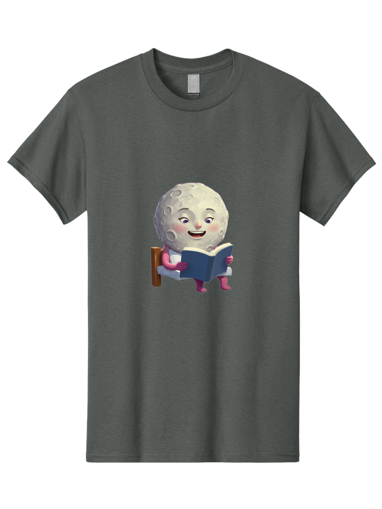 Moon-Reading-Book Men'S Graphic Tee, 100% Cotton, Comfortable Casual Summer Wear, Machine Washable, Vintage Camera, Old Camera, Antique Camera, Black Camera, Classic Photography, Photography Equipment, Nostalgic Device, Film Camera, Camera Art Bak896