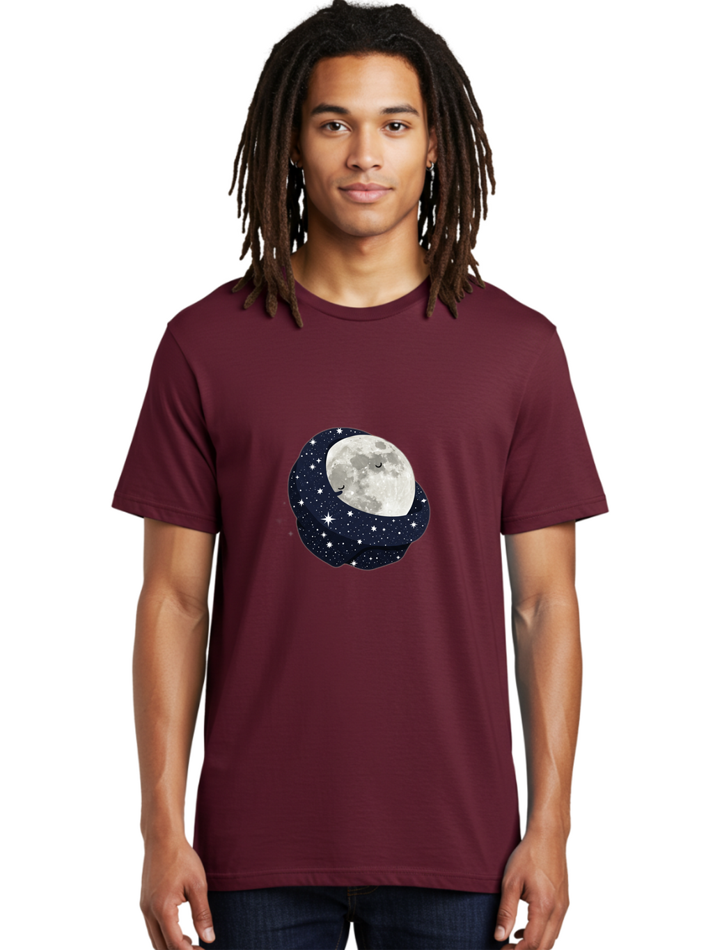 Moon-With-Stars Men'S Graphic Tee, 100% Cotton, Comfortable Casual Summer Wear, Machine Washable, Vintage Camera, Old Camera, Antique Camera, Black Camera, Classic Photography, Photography Equipment, Nostalgic Device, Film Camera, Camera Art Bak900