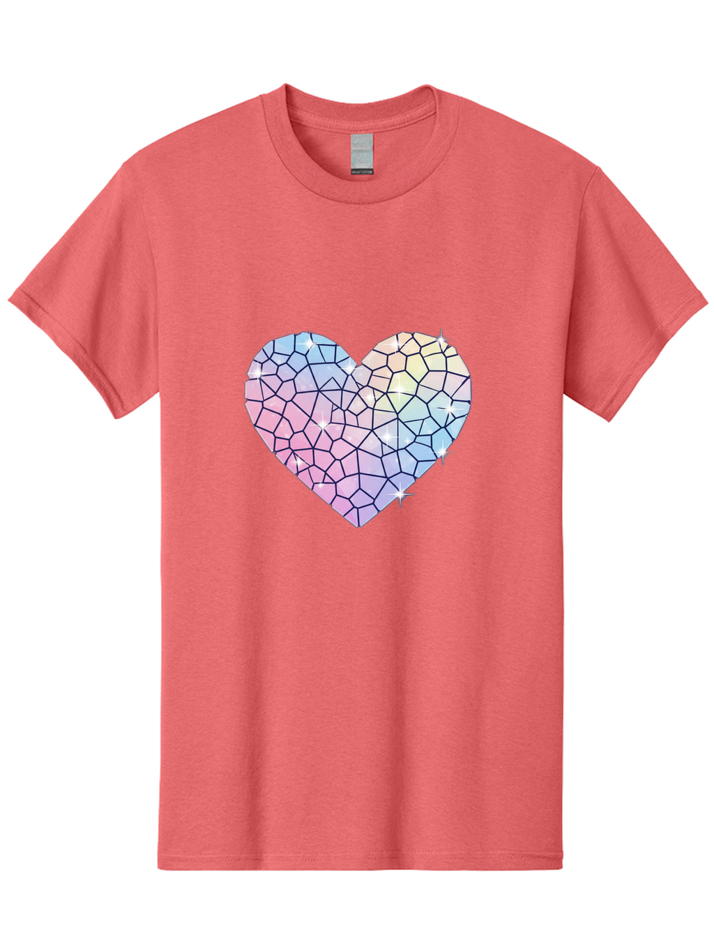 Mosaic-Heart-1 Men'S Graphic Tee, 100% Cotton, Comfortable Casual Summer Wear, Machine Washable, Vintage Camera, Old Camera, Antique Camera, Black Camera, Classic Photography, Photography Equipment, Nostalgic Device, Film Camera, Camera Art Bak904