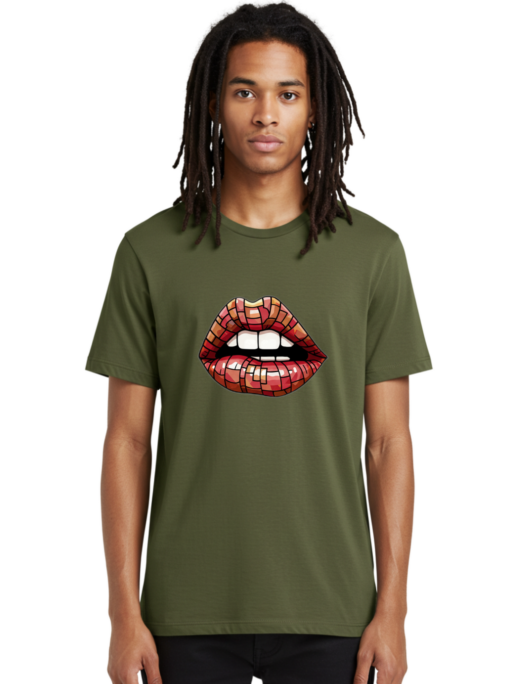 Mosaic-Lips Men'S Graphic Tee, 100% Cotton, Comfortable Casual Summer Wear, Machine Washable, Vintage Camera, Old Camera, Antique Camera, Black Camera, Classic Photography, Photography Equipment, Nostalgic Device, Film Camera, Camera Art Bak908