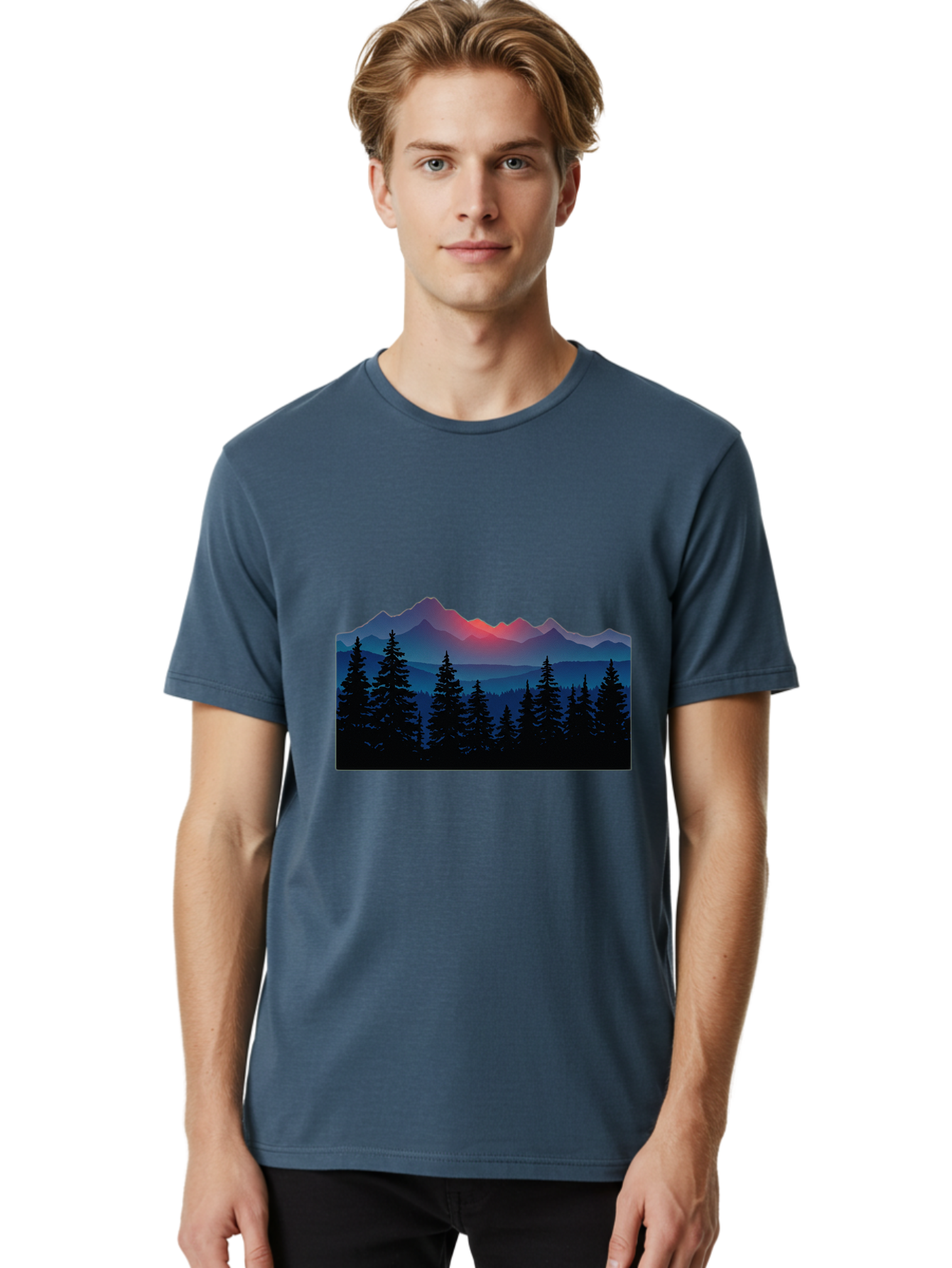 Mountain-Landscape Men'S Graphic Tee, 100% Cotton, Comfortable Casual Summer Wear, Machine Washable, Vintage Camera, Old Camera, Antique Camera, Black Camera, Classic Photography, Photography Equipment, Nostalgic Device, Film Camera, Bak910