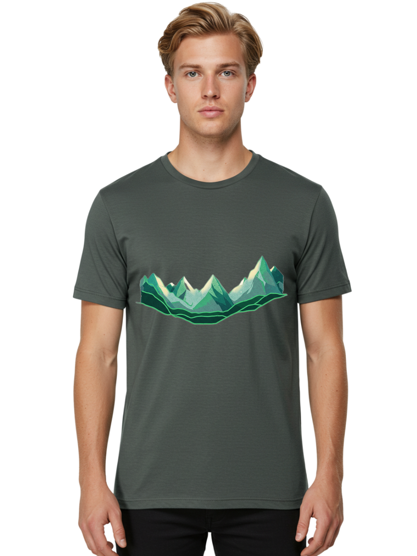 Mountain-Range Men'S Graphic Tee, 100% Cotton, Comfortable Casual Summer Wear, Machine Washable, Vintage Camera, Old Camera, Antique Camera, Black Camera, Classic Photography, Photography Equipment, Nostalgic Device, Film Camera, Camera Art Bak912