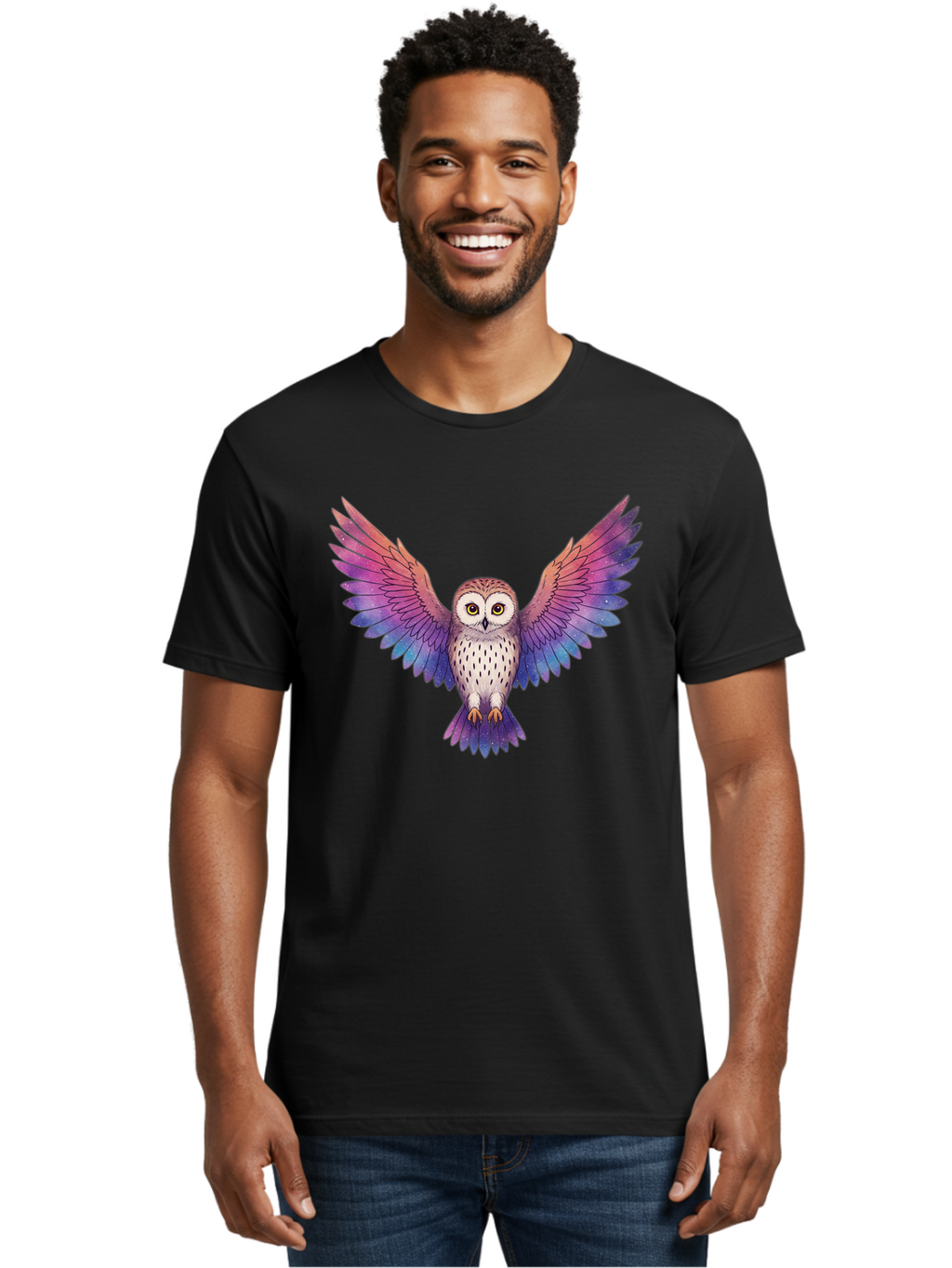 Multicolored-Owl Men'S Graphic Tee, 100% Cotton, Comfortable Casual Summer Wear, Machine Washable, Vintage Camera, Old Camera, Antique Camera, Black Camera, Classic Photography, Photography Equipment, Nostalgic Device, Film Camera, Camera Art Bak915