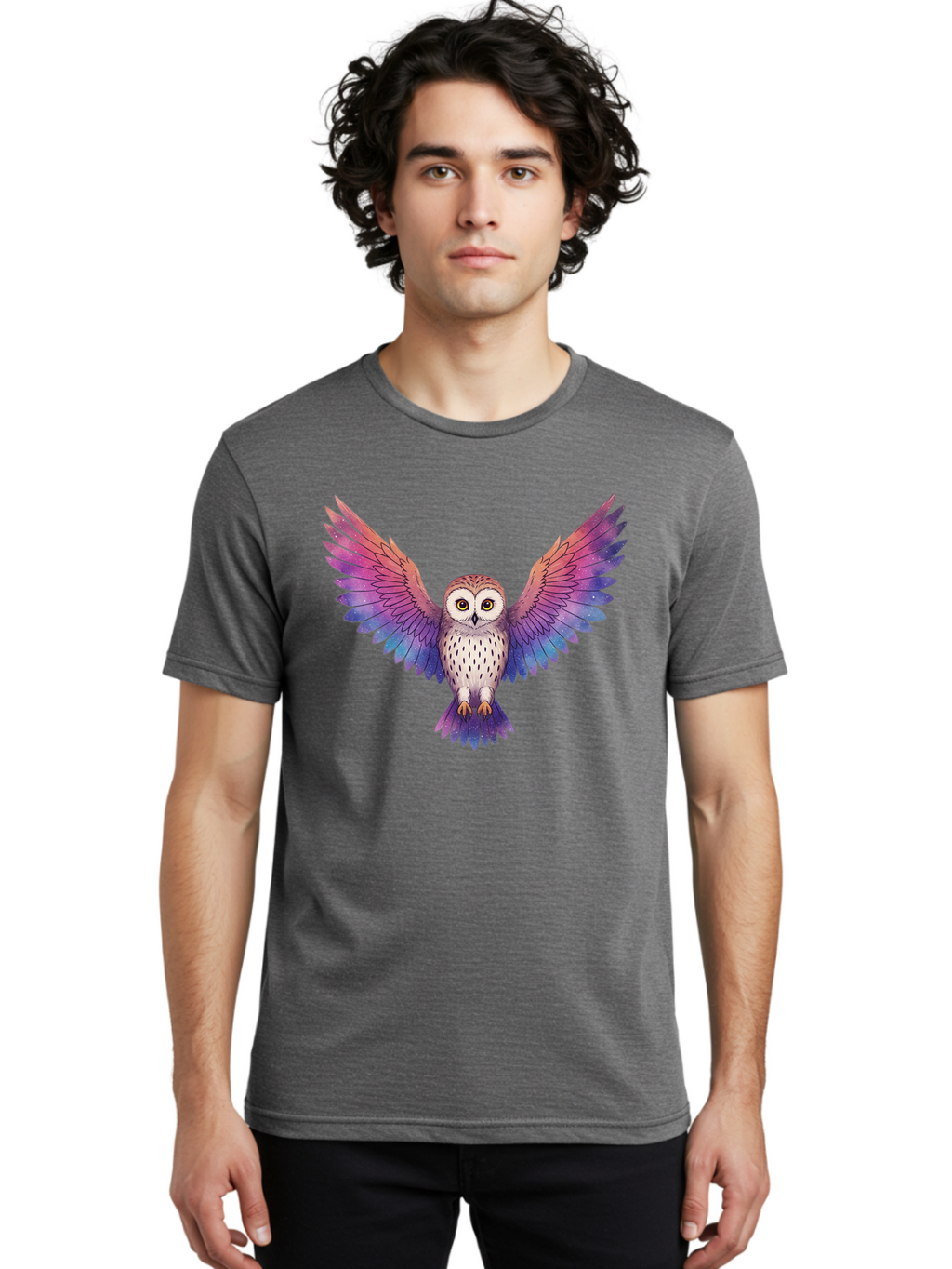 Multicolored-Owl Men'S Graphic Tee, 100% Cotton, Comfortable Casual Summer Wear, Machine Washable, Vintage Camera, Old Camera, Antique Camera, Black Camera, Classic Photography, Photography Equipment, Nostalgic Device, Film Camera, Camera Art Bak915
