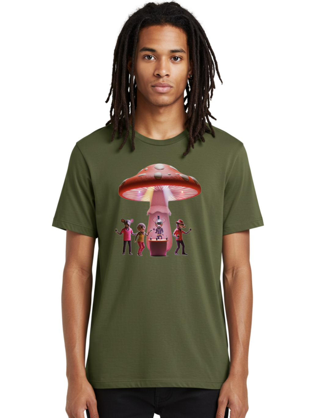 Mushroom-Bar Men'S Graphic Tee, 100% Cotton, Comfortable Casual Summer Wear, Machine Washable, Vintage Camera, Old Camera, Antique Camera, Black Camera, Classic Photography, Photography Equipment, Nostalgic Device, Film Camera, Camera Art Bak916