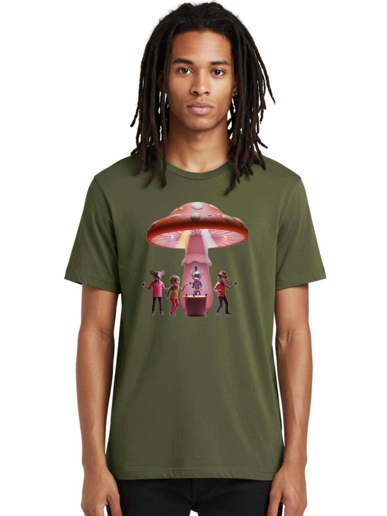 Mushroom-Bar Men'S Graphic Tee, 100% Cotton, Comfortable Casual Summer Wear, Machine Washable, Vintage Camera, Old Camera, Antique Camera, Black Camera, Classic Photography, Photography Equipment, Nostalgic Device, Film Camera, Camera Art Bak916