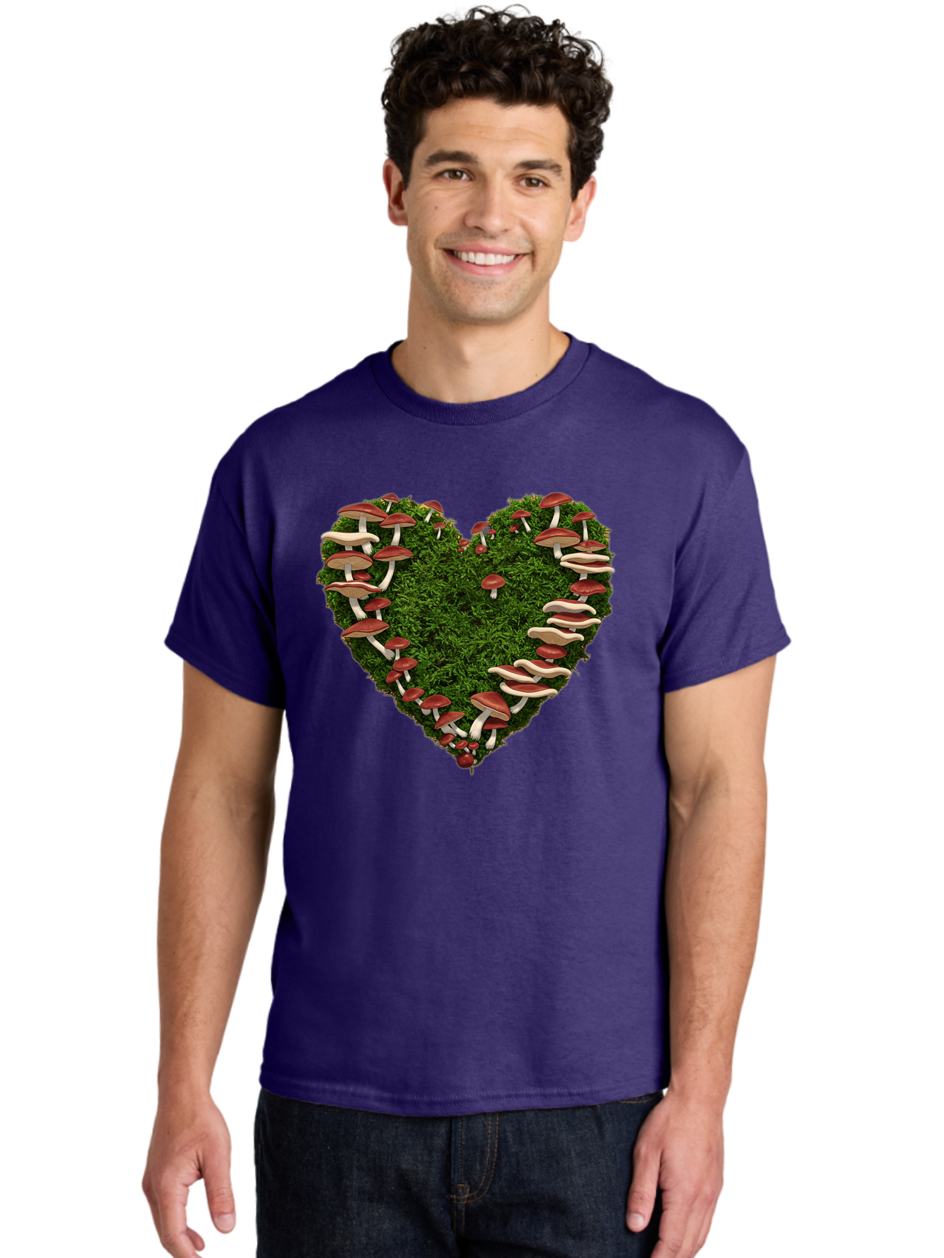 Mushroom-Heart Men'S Graphic Tee, 100% Cotton, Comfortable Casual Summer Wear, Machine Washable, Vintage Camera, Old Camera, Antique Camera, Black Camera, Classic Photography, Photography Equipment, Nostalgic Device, Film Camera, Camera Art Bak918