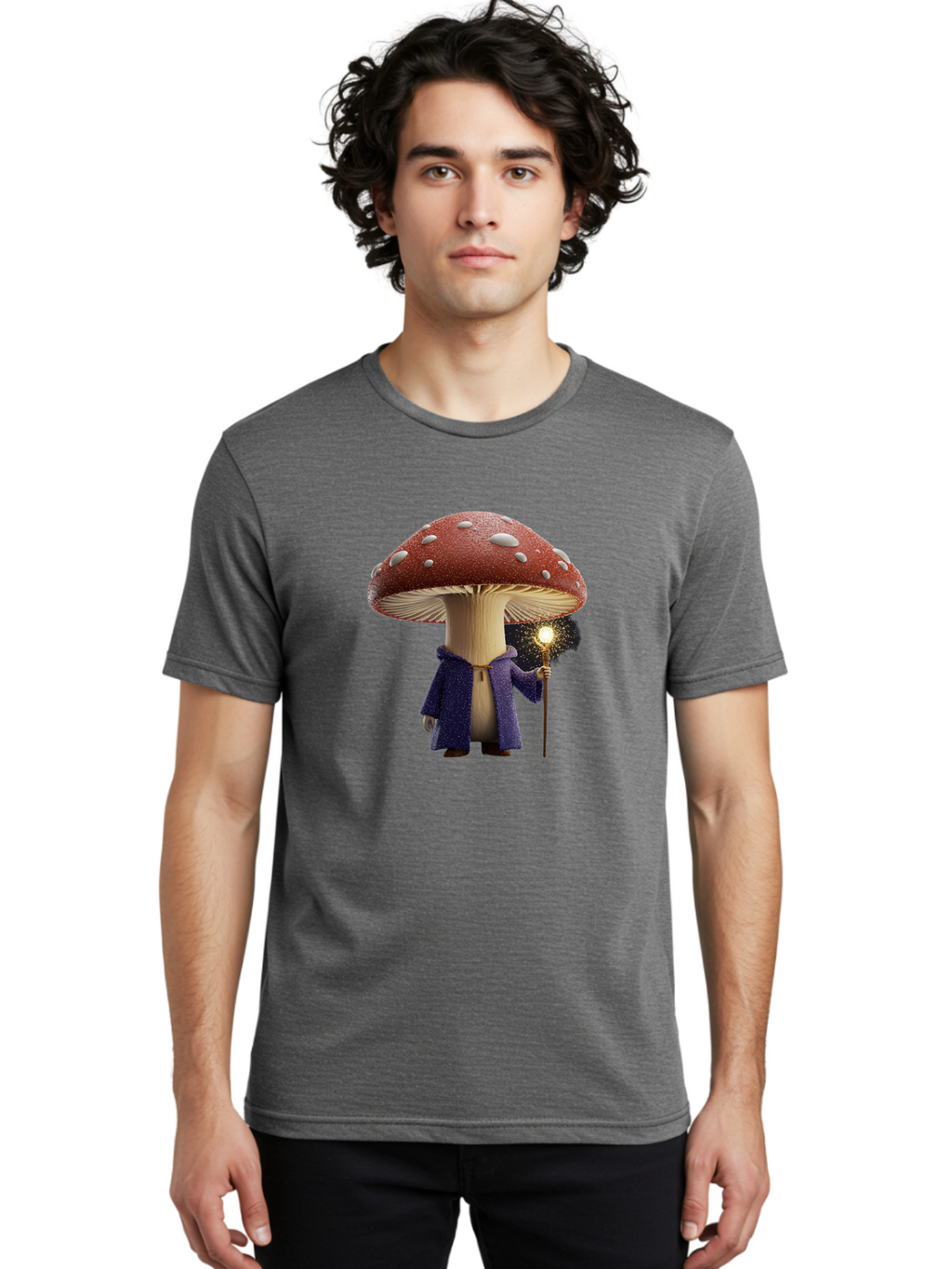 Mushroom-Wizard Men'S Graphic Tee, 100% Cotton, Comfortable Casual Summer Wear, Machine Washable, Vintage Camera, Old Camera, Antique Camera, Black Camera, Classic Photography, Photography Equipment, Nostalgic Device, Film Camera, Camera Art Bak921