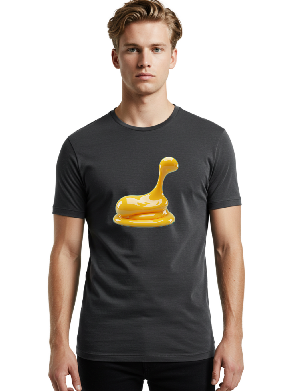 Mustard-Squirt Men'S Graphic Tee, 100% Cotton, Comfortable Casual Summer Wear, Machine Washable, Vintage Camera, Old Camera, Antique Camera, Black Camera, Classic Photography, Photography Equipment, Nostalgic Device, Film Camera, Camera Art Bak924