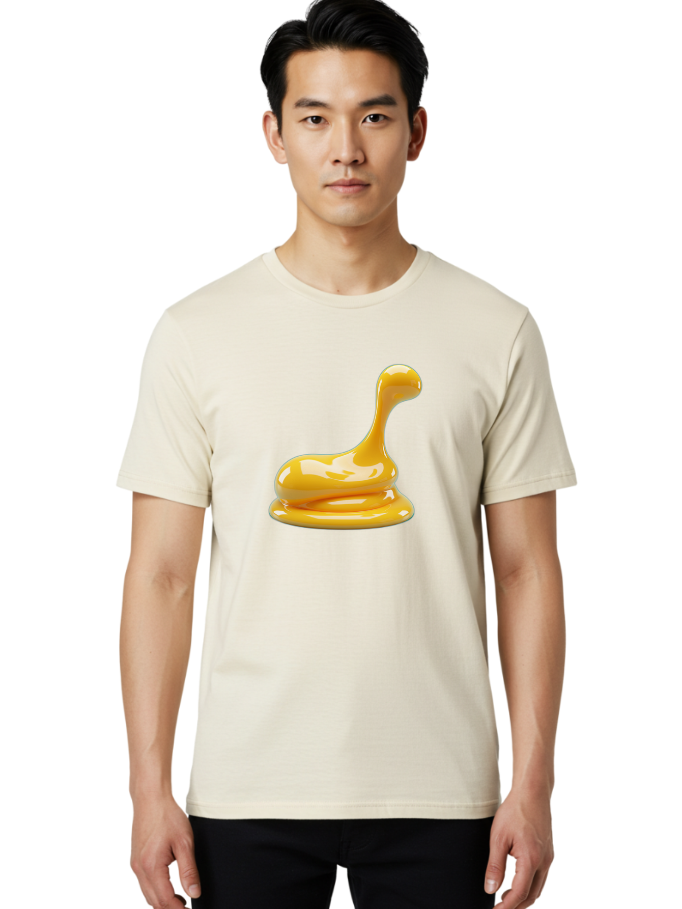 Mustard-Squirt Men'S Graphic Tee, 100% Cotton, Comfortable Casual Summer Wear, Machine Washable, Vintage Camera, Old Camera, Antique Camera, Black Camera, Classic Photography, Photography Equipment, Nostalgic Device, Film Camera, Camera Art Bak924