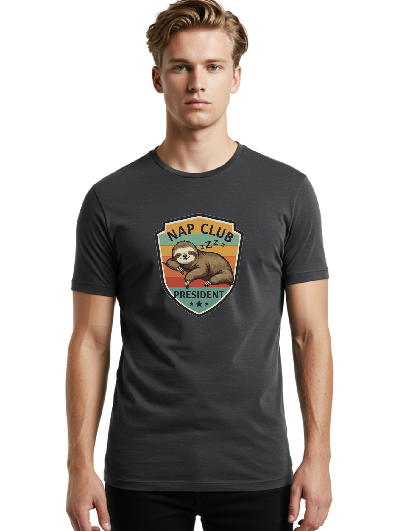 Nap-Club-President-3 Men'S Graphic Tee, 100% Cotton, Comfortable Casual Summer Wear, Machine Washable, Vintage Camera, Old Camera, Antique Camera, Black Camera, Classic Photography, Photography Equipment, Nostalgic Device, Film Camera, Bak929