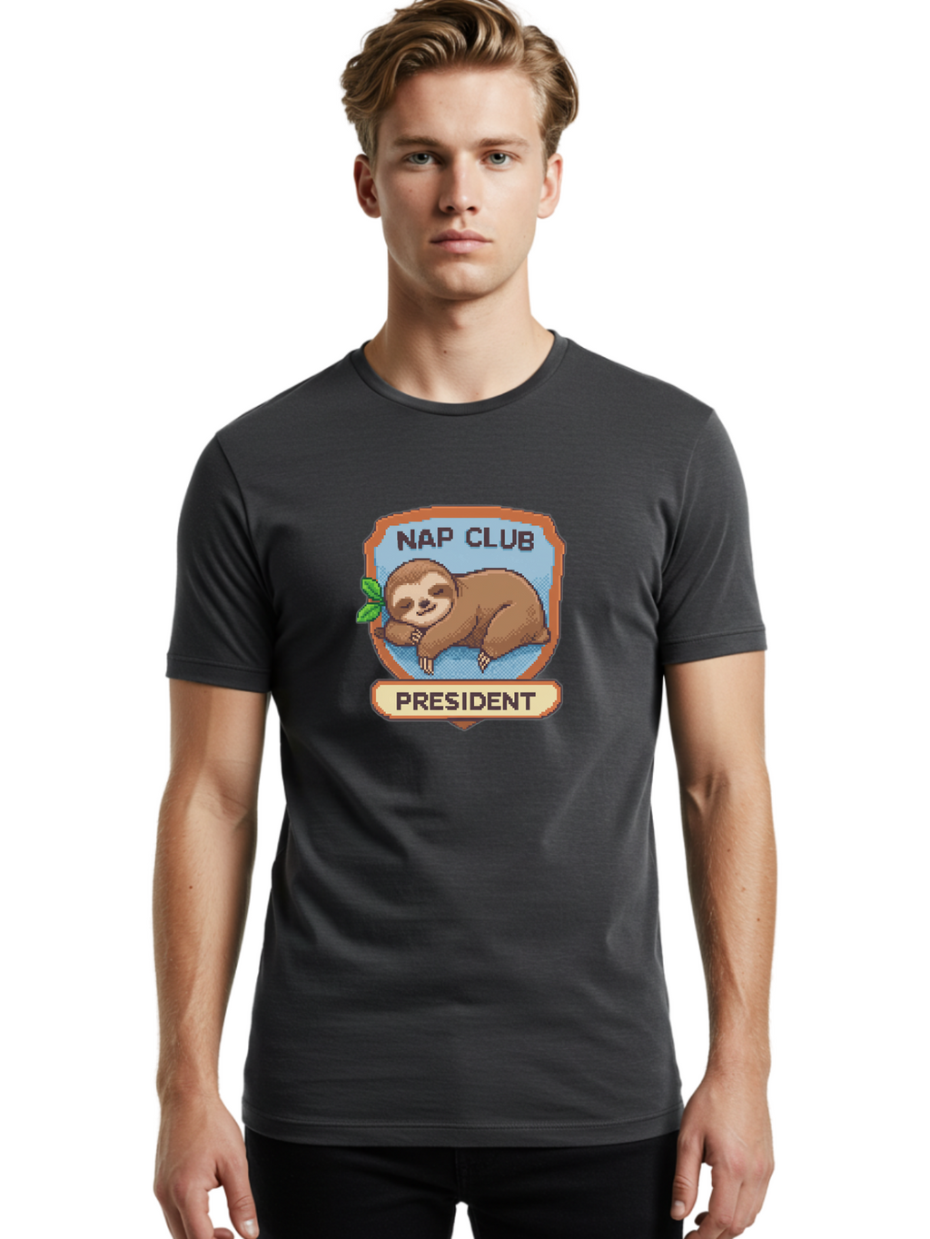 Nap-Club-President-4 Men'S Graphic Tee, 100% Cotton, Comfortable Casual Summer Wear, Machine Washable, Vintage Camera, Old Camera, Antique Camera, Black Camera, Classic Photography, Photography Equipment, Nostalgic Device, Film Camera, Bak930