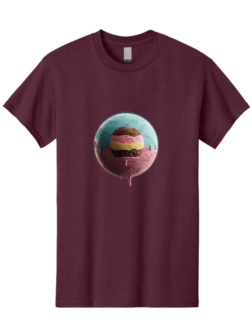 Neapolitan-Ice-Cream-Globe Men'S Graphic Tee, 100% Cotton, Comfortable Casual Summer Wear, Machine Washable, Vintage Camera, Old Camera, Antique Camera, Black Camera, Classic Photography, Photography Equipment, Nostalgic Device, Film Camera, Bak936