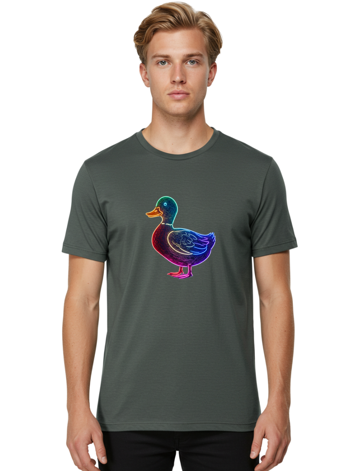 Neon-Duck Men'S Graphic Tee, 100% Cotton, Comfortable Casual Summer Wear, Machine Washable, Vintage Camera, Old Camera, Antique Camera, Black Camera, Classic Photography, Photography Equipment, Nostalgic Device, Film Camera, Camera Art Bak938