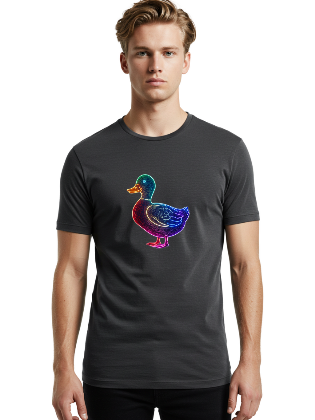 Neon-Duck Men'S Graphic Tee, 100% Cotton, Comfortable Casual Summer Wear, Machine Washable, Vintage Camera, Old Camera, Antique Camera, Black Camera, Classic Photography, Photography Equipment, Nostalgic Device, Film Camera, Camera Art Bak938