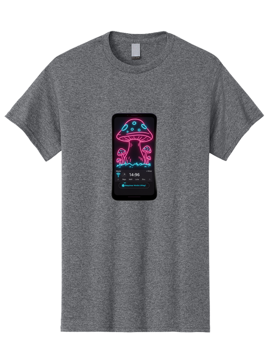 Neon-Mushrooms Men'S Graphic Tee, 100% Cotton, Comfortable Casual Summer Wear, Machine Washable, Vintage Camera, Old Camera, Antique Camera, Black Camera, Classic Photography, Photography Equipment, Nostalgic Device, Film Camera, Camera Art Bak940