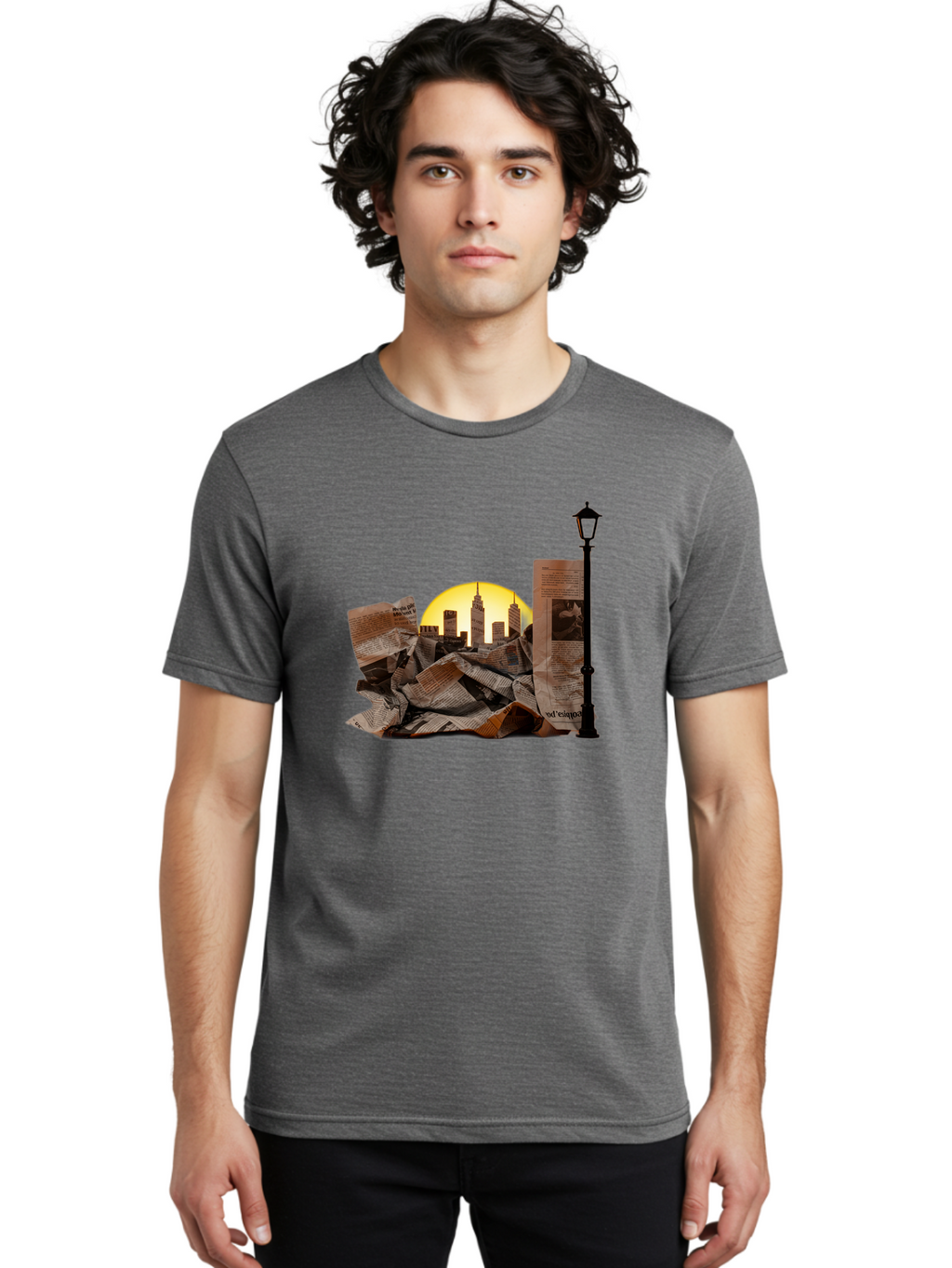 New-York-City-Skyline Men'S Graphic Tee, 100% Cotton, Comfortable Casual Summer Wear, Machine Washable, Vintage Camera, Old Camera, Antique Camera, Black Camera, Classic Photography, Photography Equipment, Nostalgic Device, Film Camera, Bak942