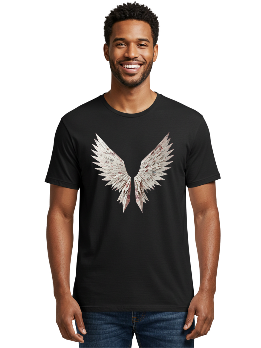 Newspaper-Wings Men'S Graphic Tee, 100% Cotton, Comfortable Casual Summer Wear, Machine Washable, Vintage Camera, Old Camera, Antique Camera, Black Camera, Classic Photography, Photography Equipment, Nostalgic Device, Film Camera, Camera Art Bak945