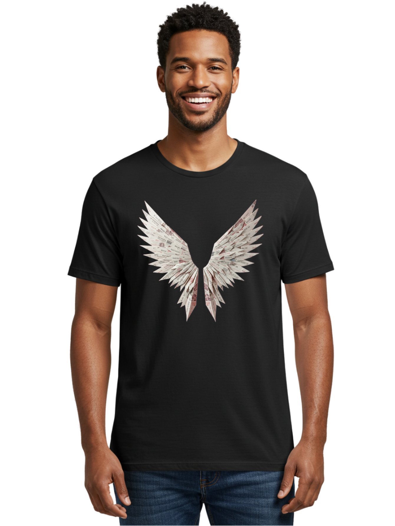 Newspaper-Wings Men'S Graphic Tee, 100% Cotton, Comfortable Casual Summer Wear, Machine Washable, Vintage Camera, Old Camera, Antique Camera, Black Camera, Classic Photography, Photography Equipment, Nostalgic Device, Film Camera, Camera Art Bak945